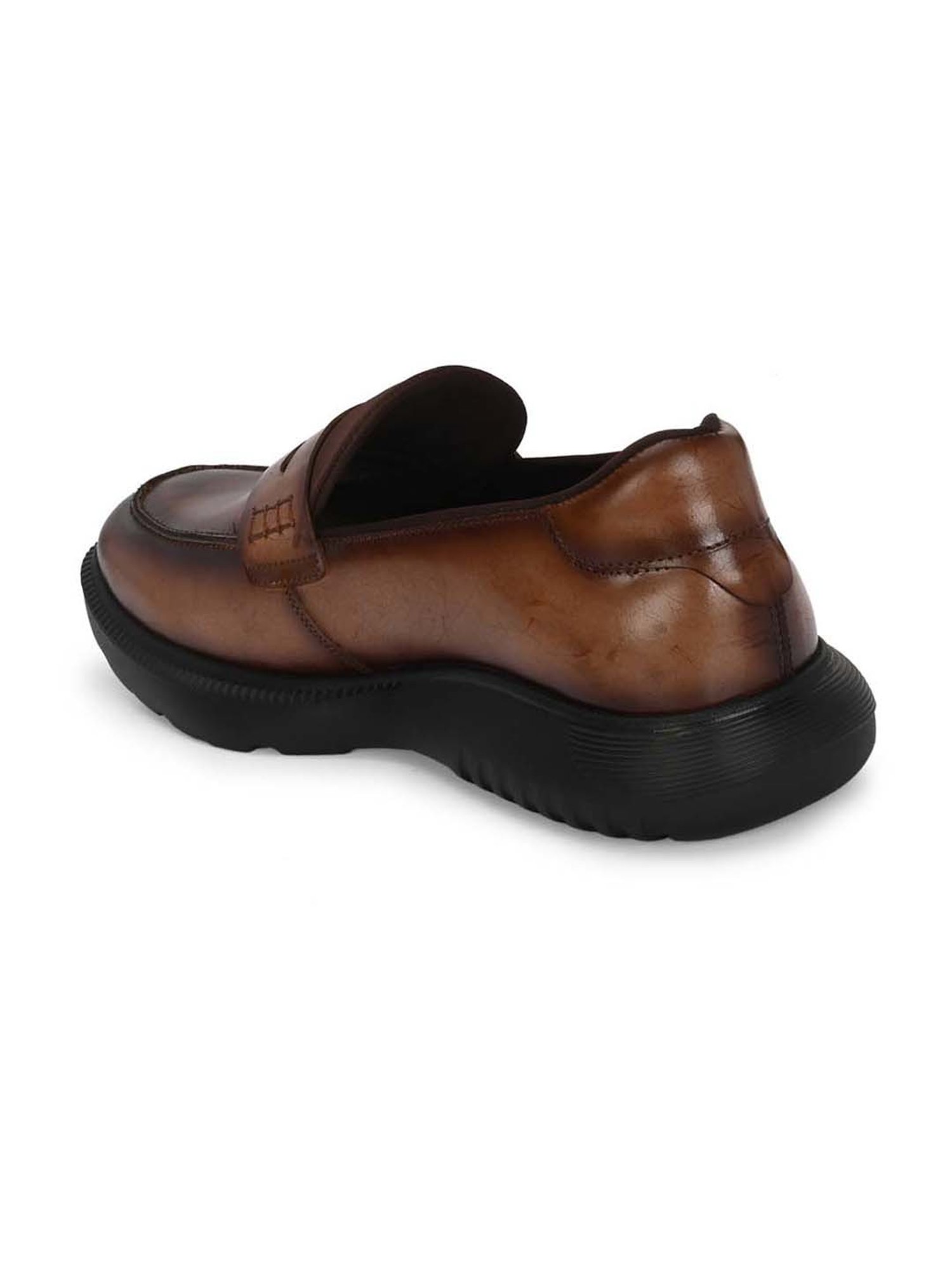 Hitz Men's Tan Formal Loafers