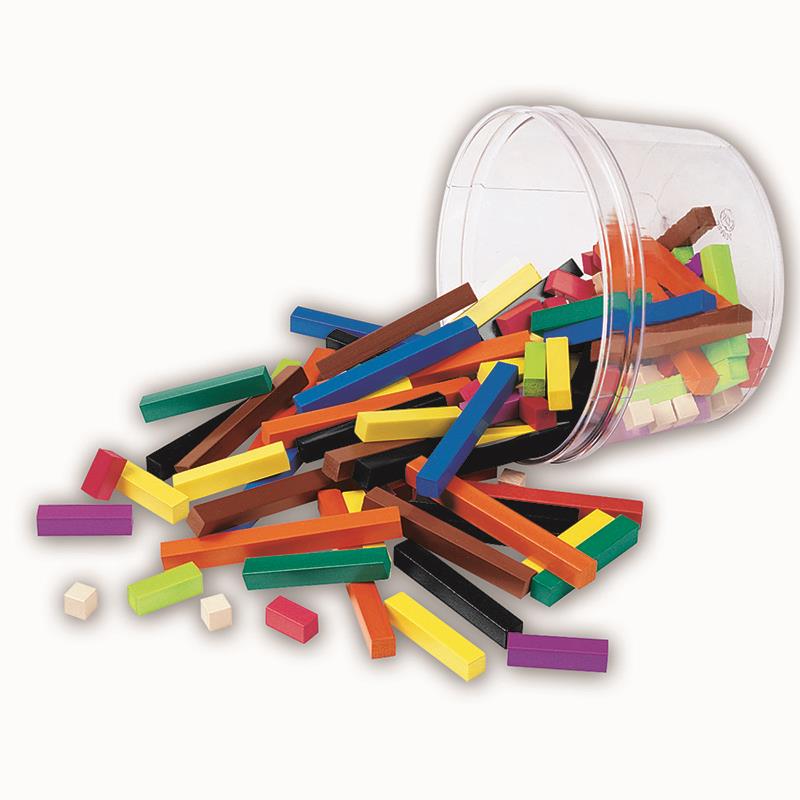 Learning Resources Cuisenaire Rods Small Group 155/Pk Wood 7514