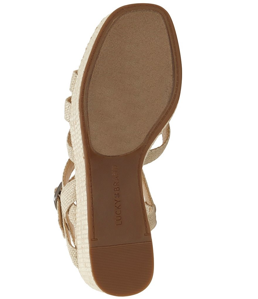 Lucky Brand Carlisha Woven Platform Wedges
