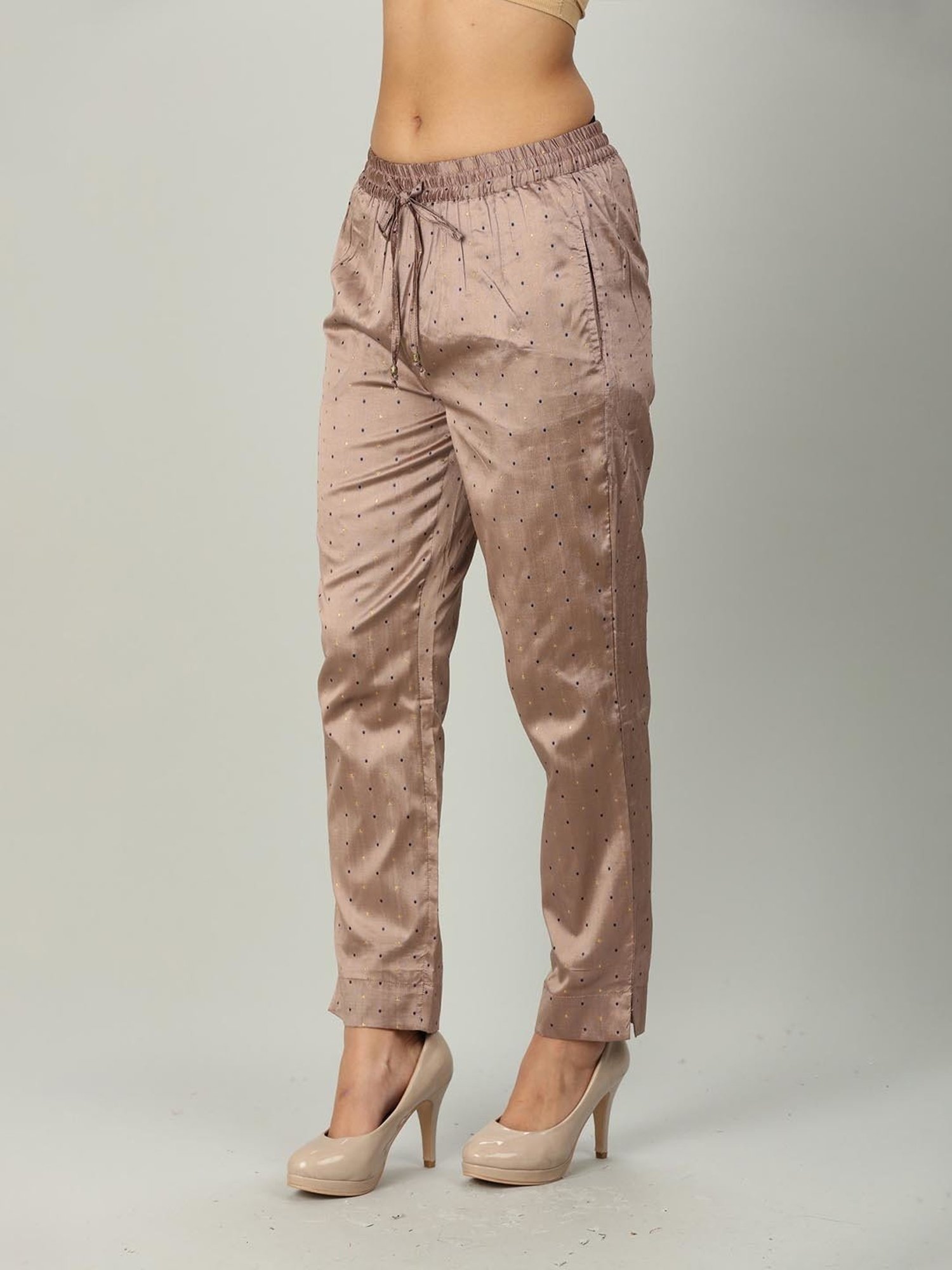 Mustard Mauve Printed Palazzos