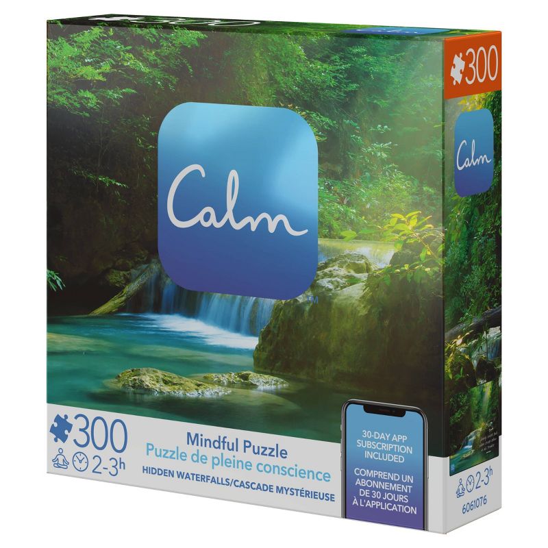 Spin Master Calm App: Hidden Waterfalls Jigsaw Puzzle - 300pc