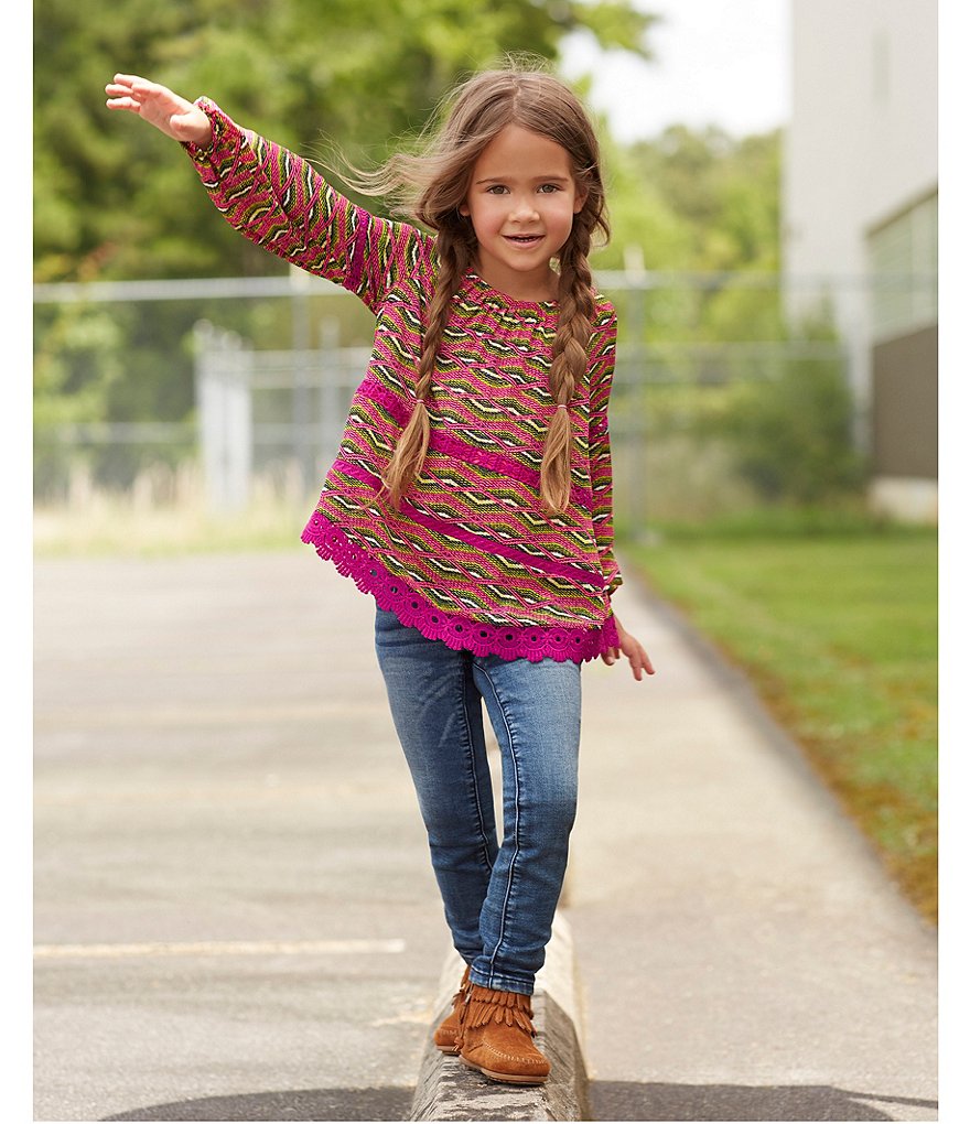 Minnetonka Girls' Double Fringe Suede Boots (Infant)