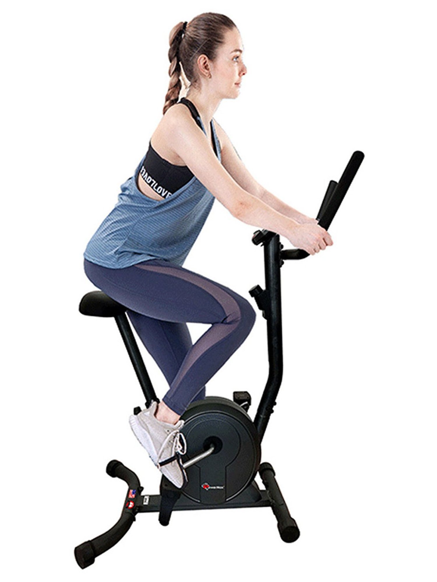 PowerMax Fitness BU-300 Upright Bike (Black)