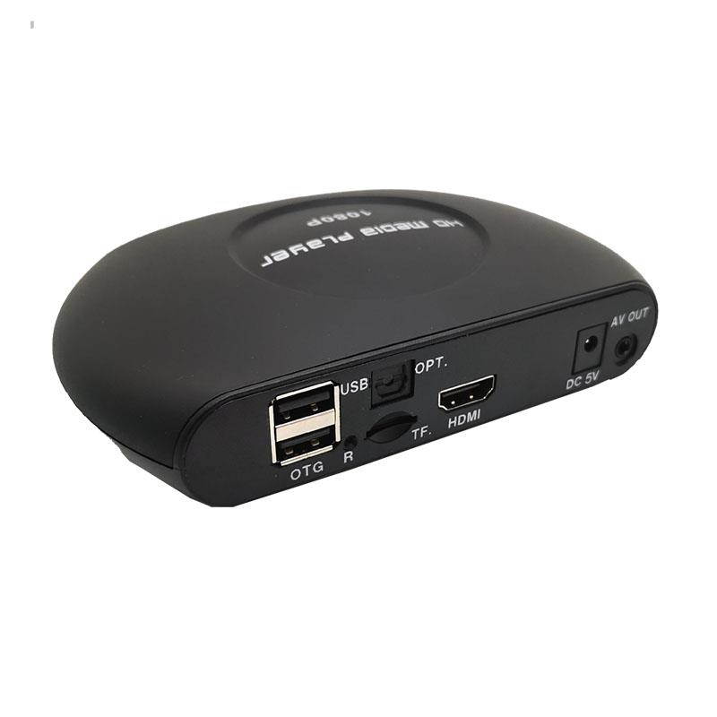 H.265/HEVC HD 1080P HD Media Player Advertising Autoplay Loop-Play Box, EU Plug(Black)