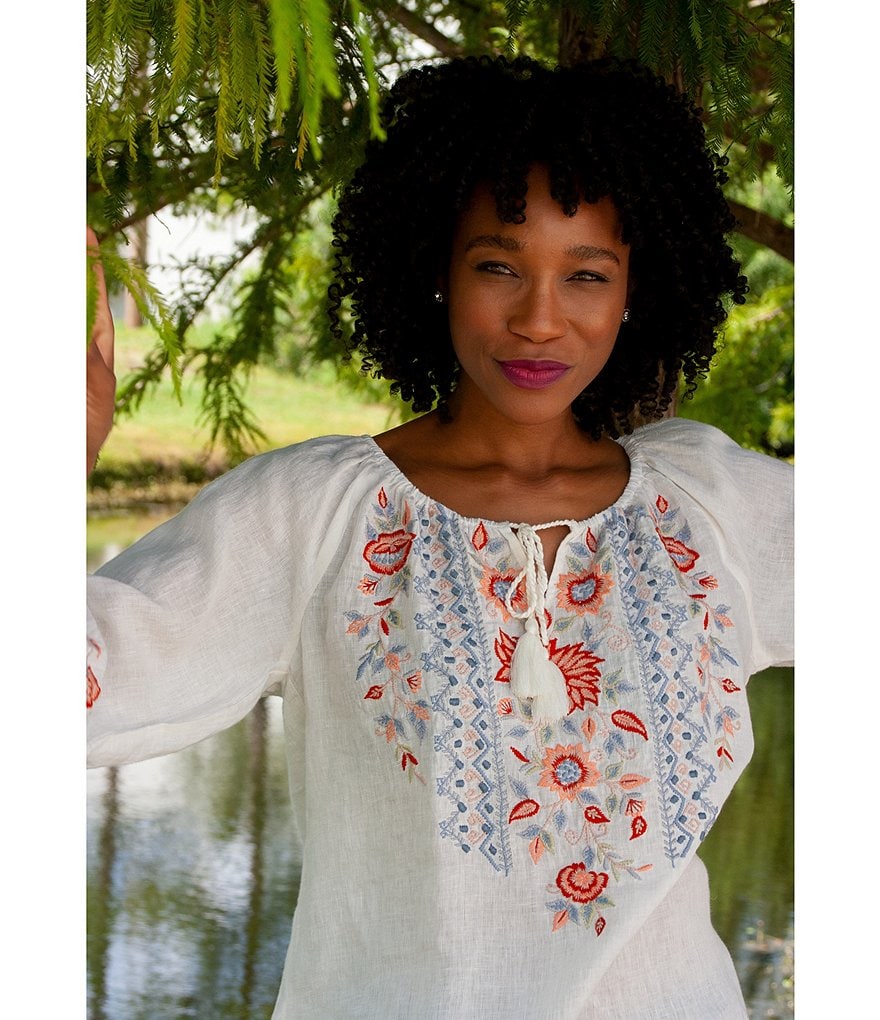 Karyn Seo Jovi Floral Embroidered Tunic