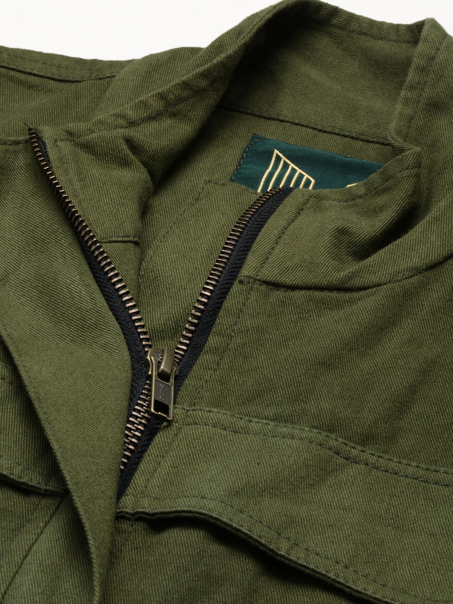 VOXATI Green Regular Fit Jacket