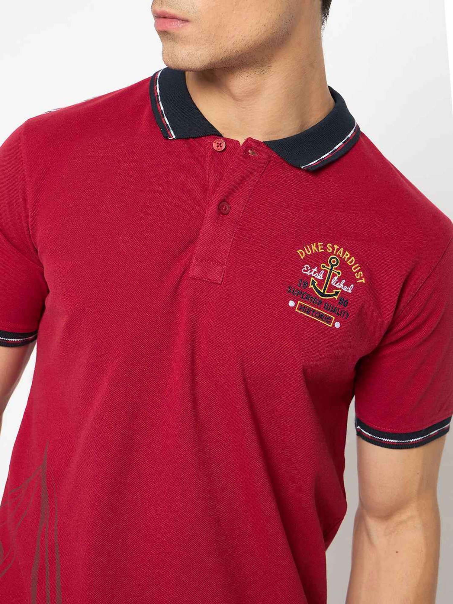 Duke Cranberry Slim Fit Polo T-Shirt