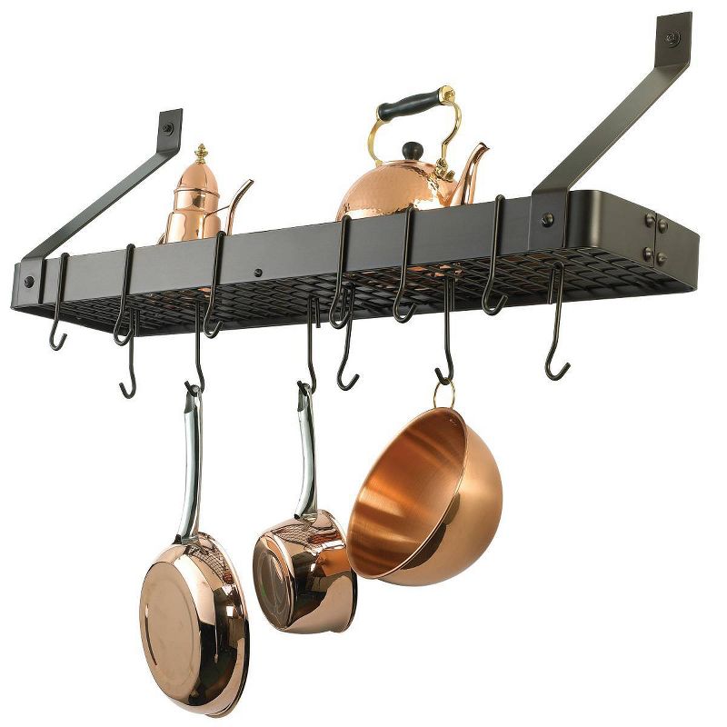 Range Kleen Pot Rack Bookshelf - Stainless Steel