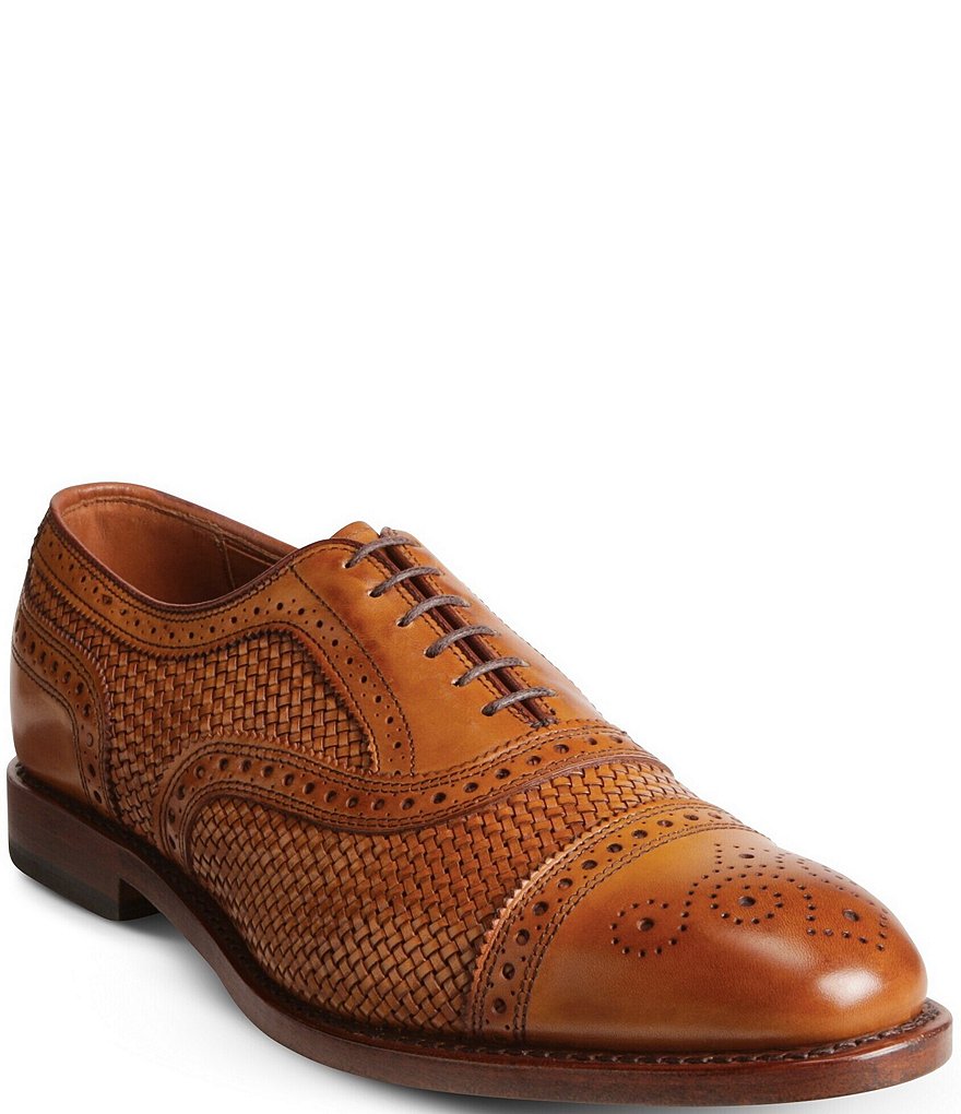 Allen-Edmonds Men's Strand Weave Leather Cap Toe Oxford