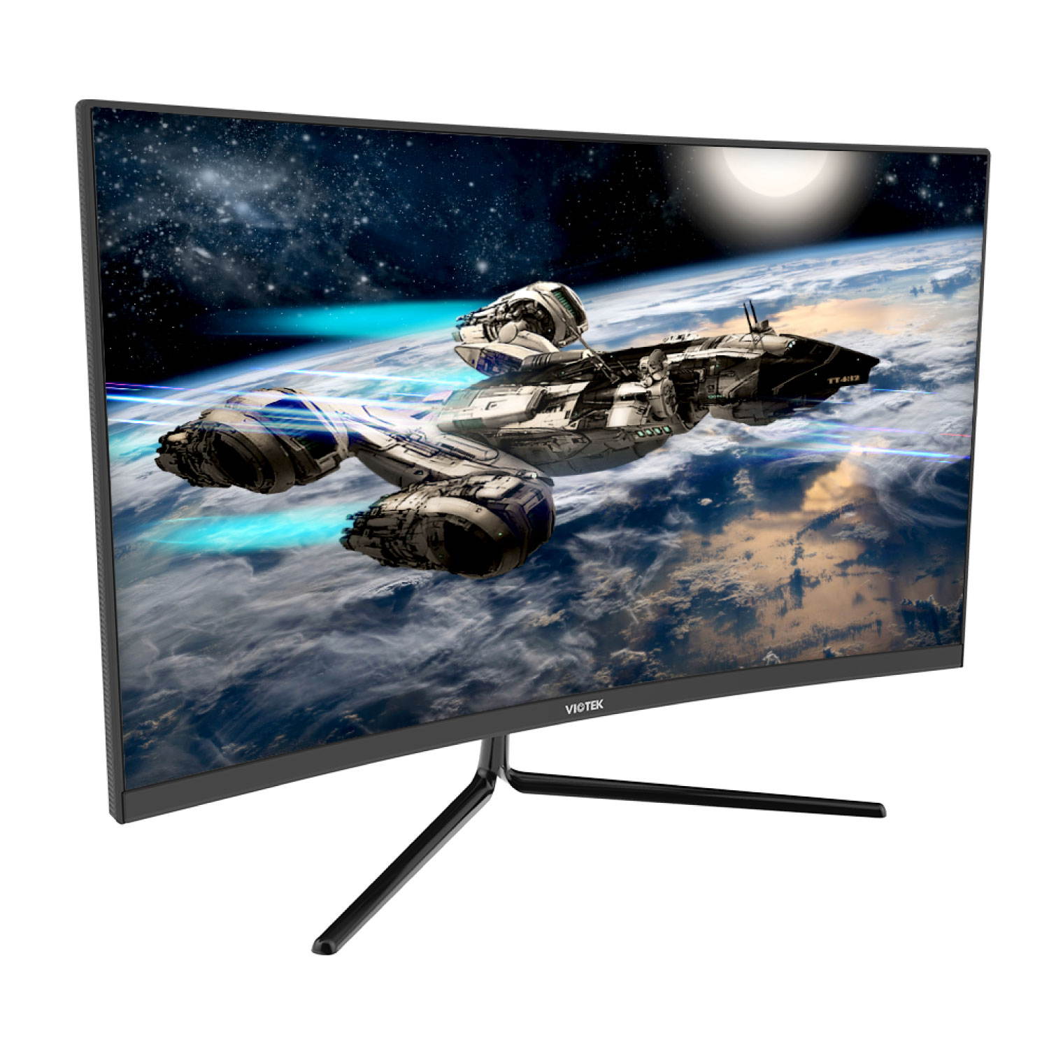 VIOTEK GNV27DB 27" Curved QHD Gaming Monitor 144Hz 2560 x 1440 p (2K) 4.8ms (OD) 1500R Curvature, FreeSync DP, 3 x HDMI, 3.5mm