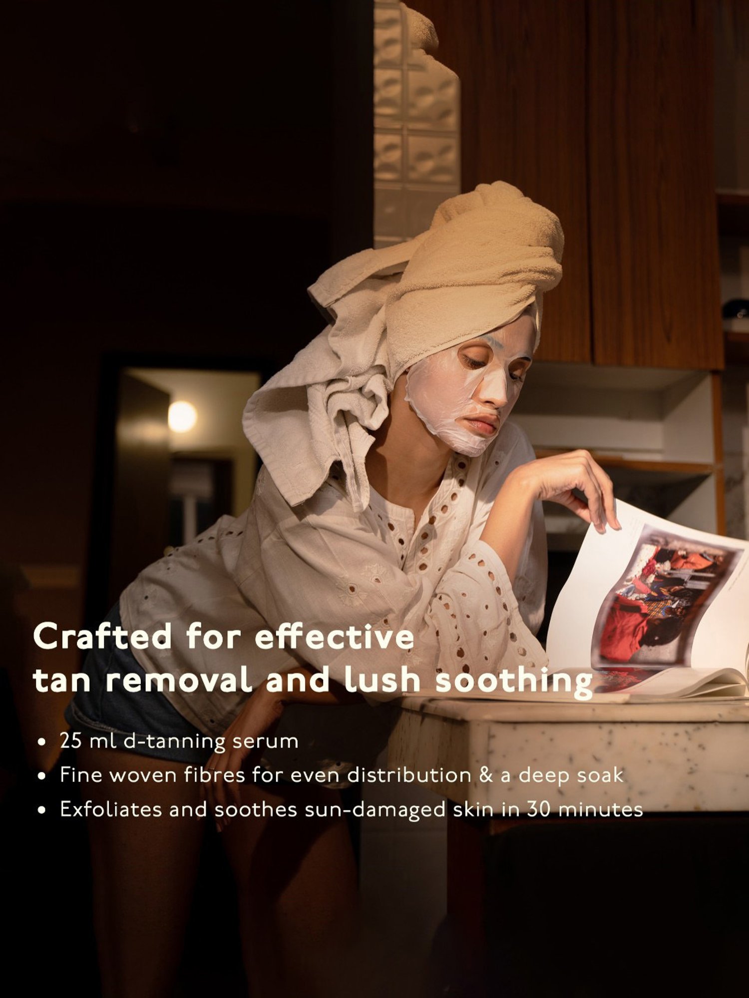 Asaya D-Tan Bio Cellulose Face Mask  - 30 ml