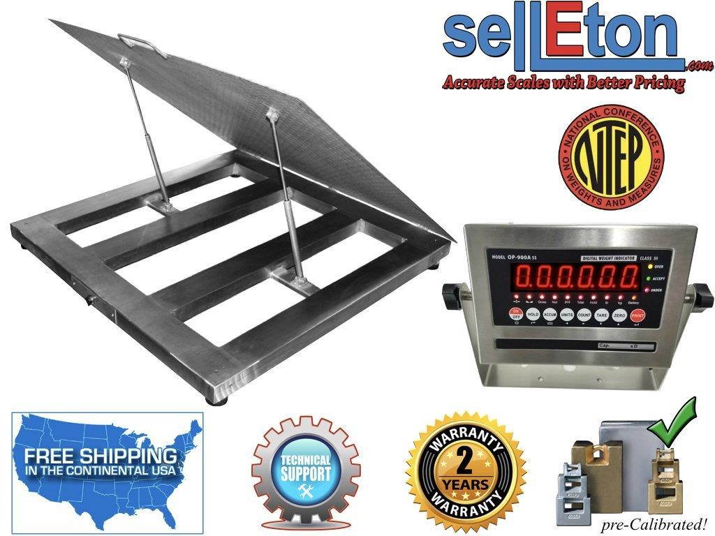 OP-916SS-LT NTEP (Legal for trade) Lift Up Washdown Floor Scale