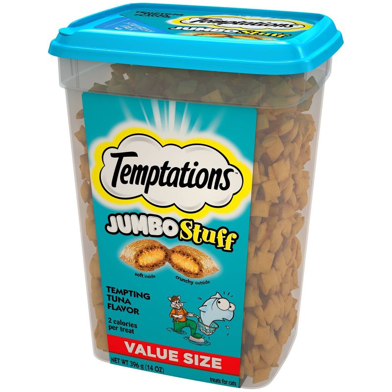 Temptations Whiskas Jumbo Stuff Tempting Tuna Cat Treats - 14oz