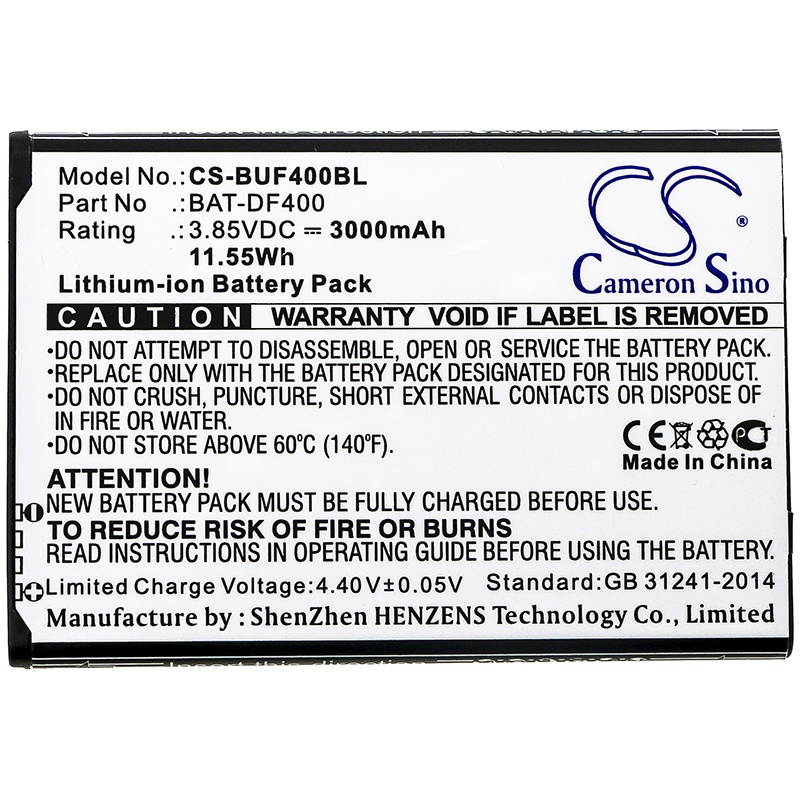 Battery Replacement for Bluebird EF400 BAT-DF400