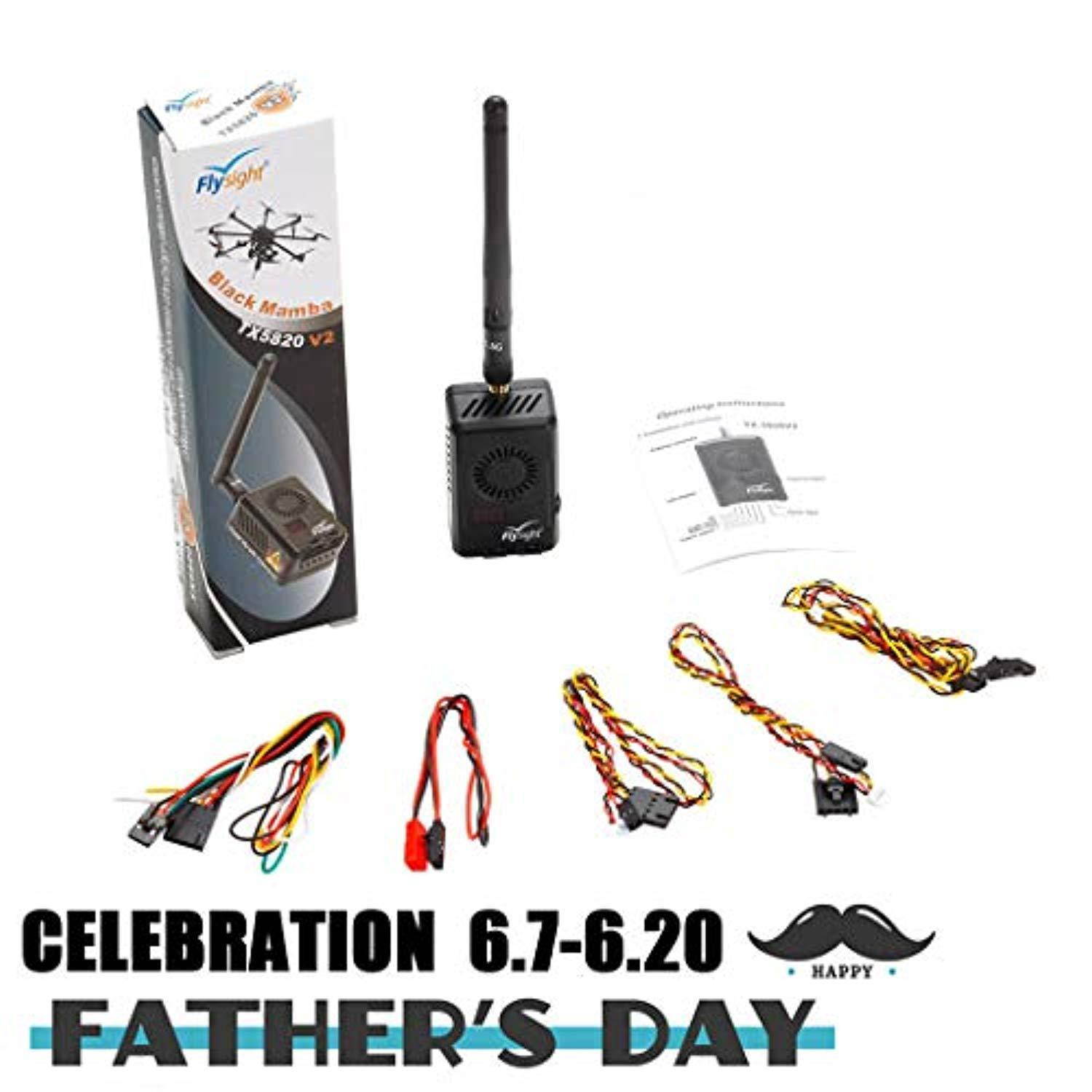 flysight black mamba 5.8ghz 2w fpv vtx transmitter 2000mw fpv long range video transmitter wireless 40ch rc av pushbutton long