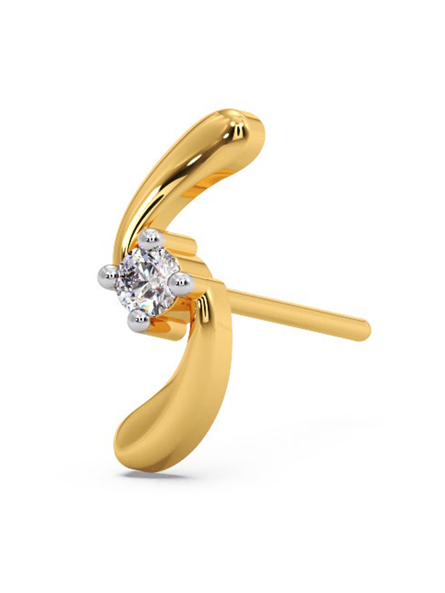 P.C. Chandra Jewellers 18 kt Gold & Diamond Earrings