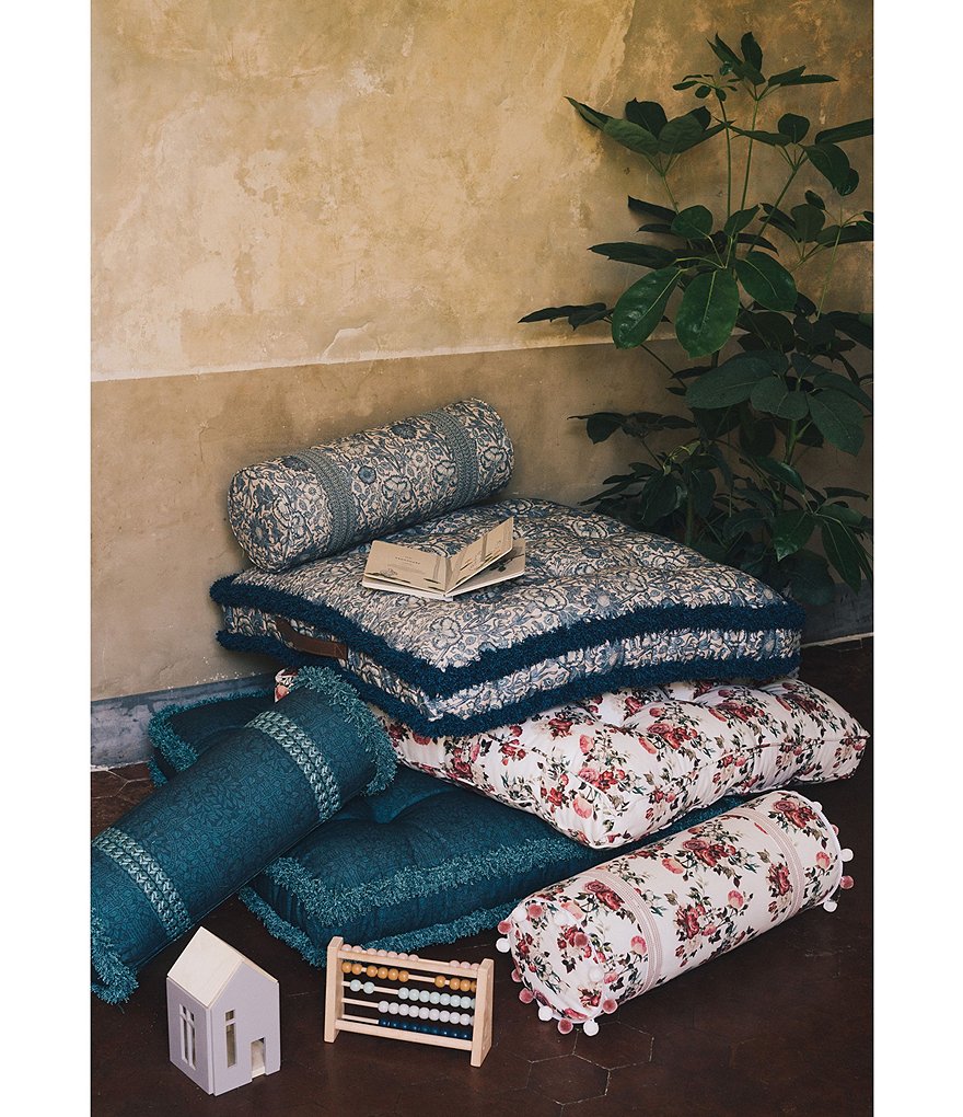 Edgehill Collection Hand-Woven Rattan Market Basket