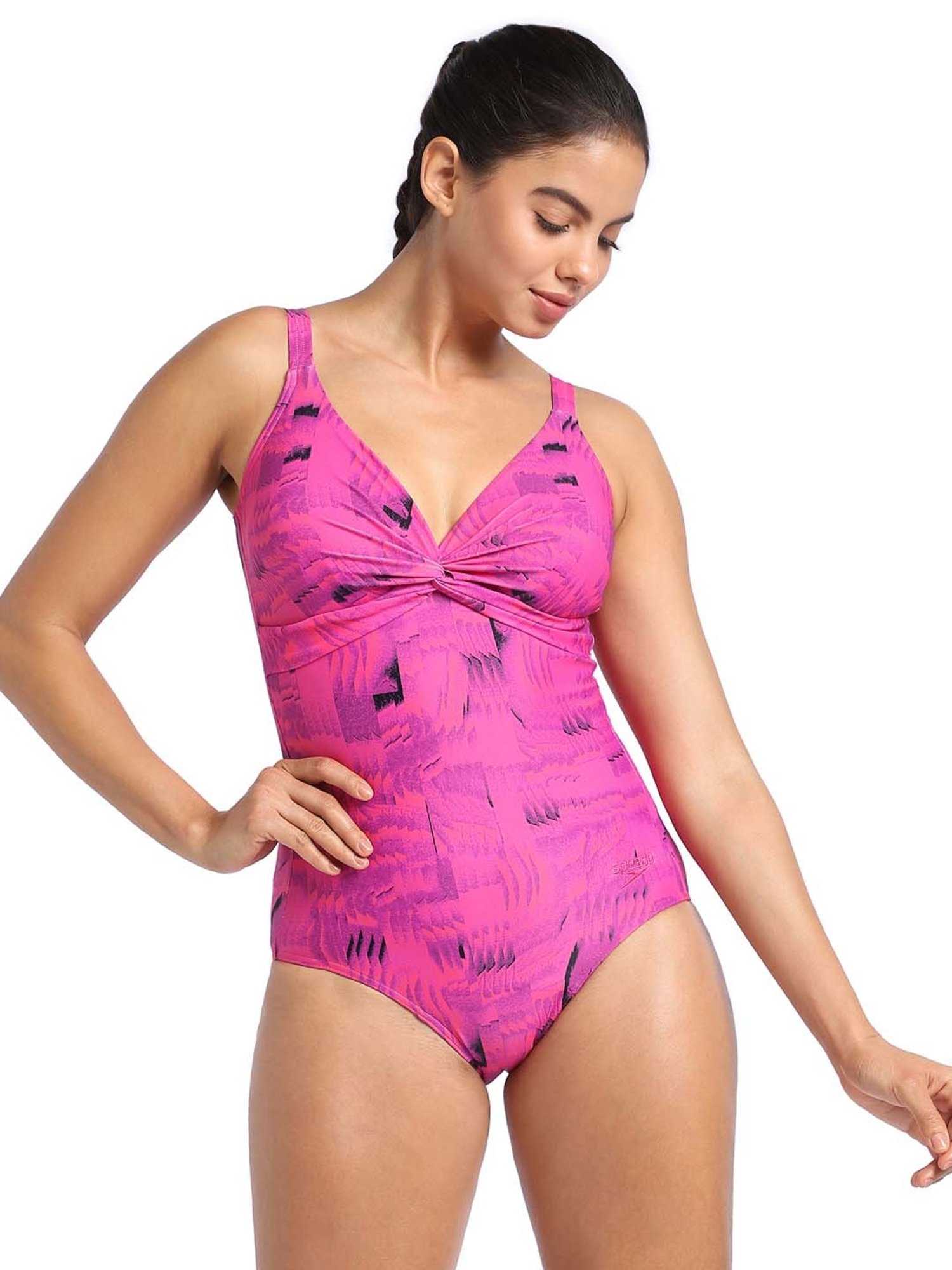 Speedo Pink Printed Swimwear