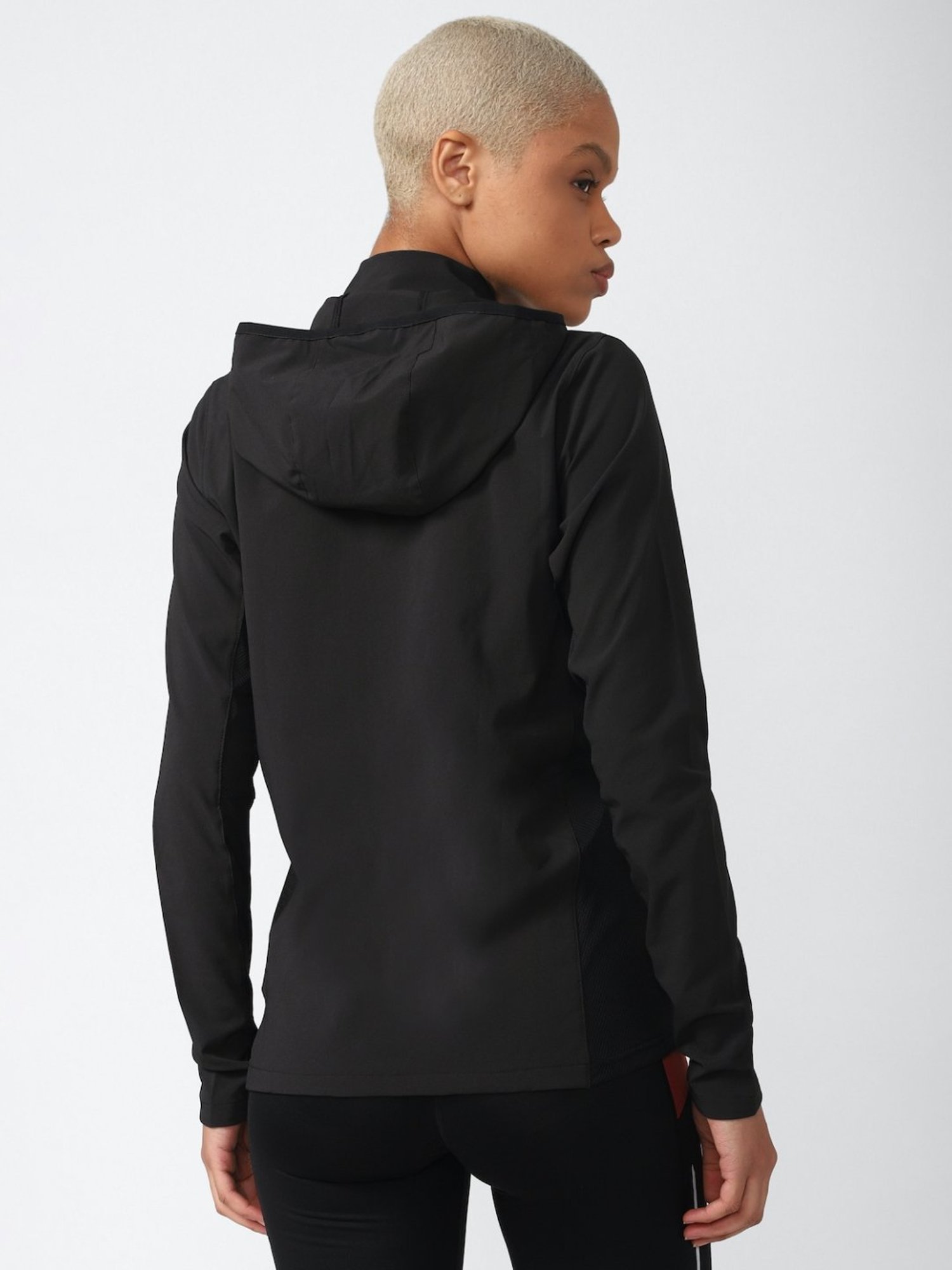 Reebok Coal Black Regular Fit Sports Jacket