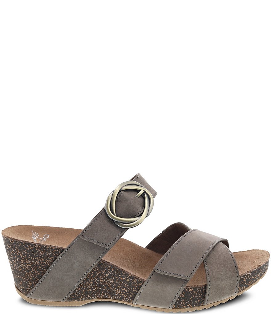 Dansko Susie Leather Slide Wedge Sandals