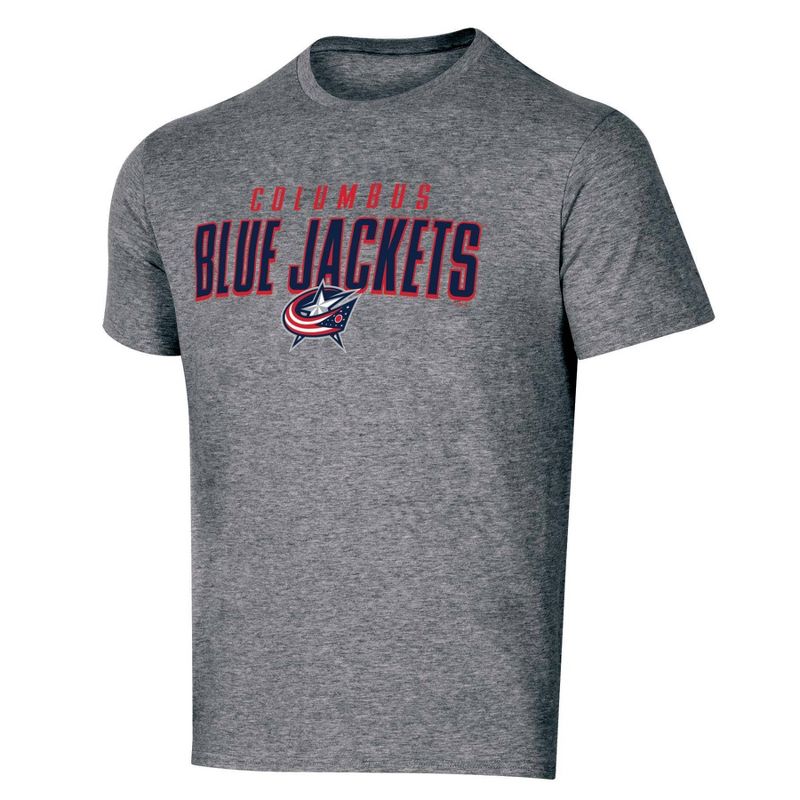 NHL Columbus Blue Jackets Men's Short Sleeve Heather T-Shirt - S