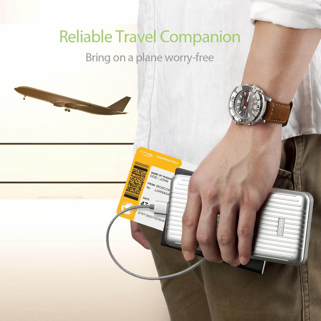 Zendure A6PD 20,100 mAh Portable Charger with USB-c input/output - Silver