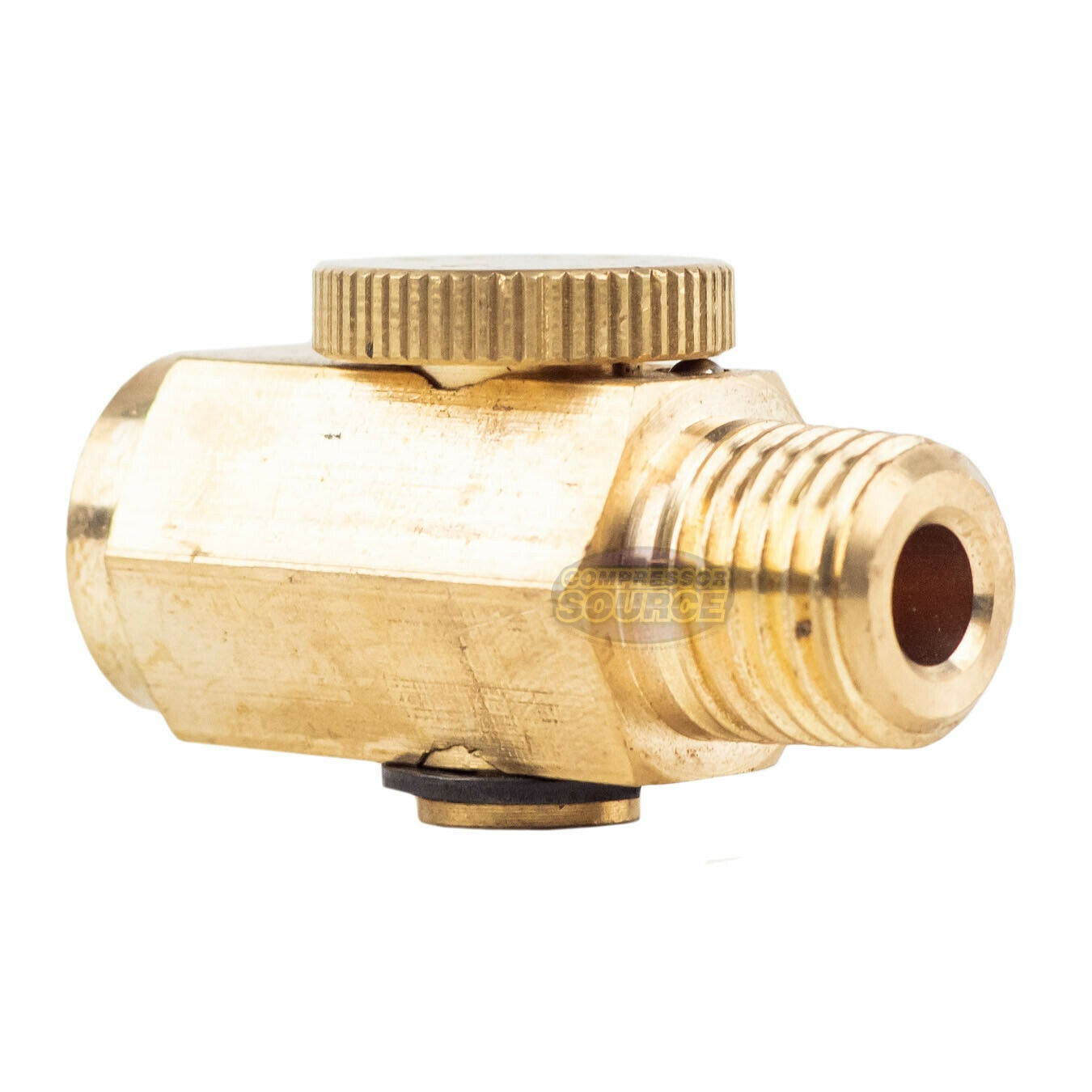 5PC 1/4 NPT Inline Regulator Solid Brass Compressed Air Pressure Valve Tool Mini