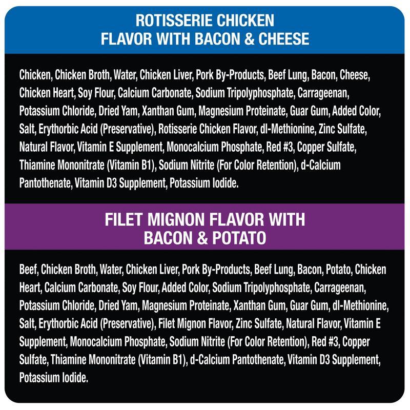 Cesar Loaf & Topper in Sauce Rotisserie Chicken & Filet Mignon Flavors Wet Dog Food - 3.5oz/12ct Variety Pack