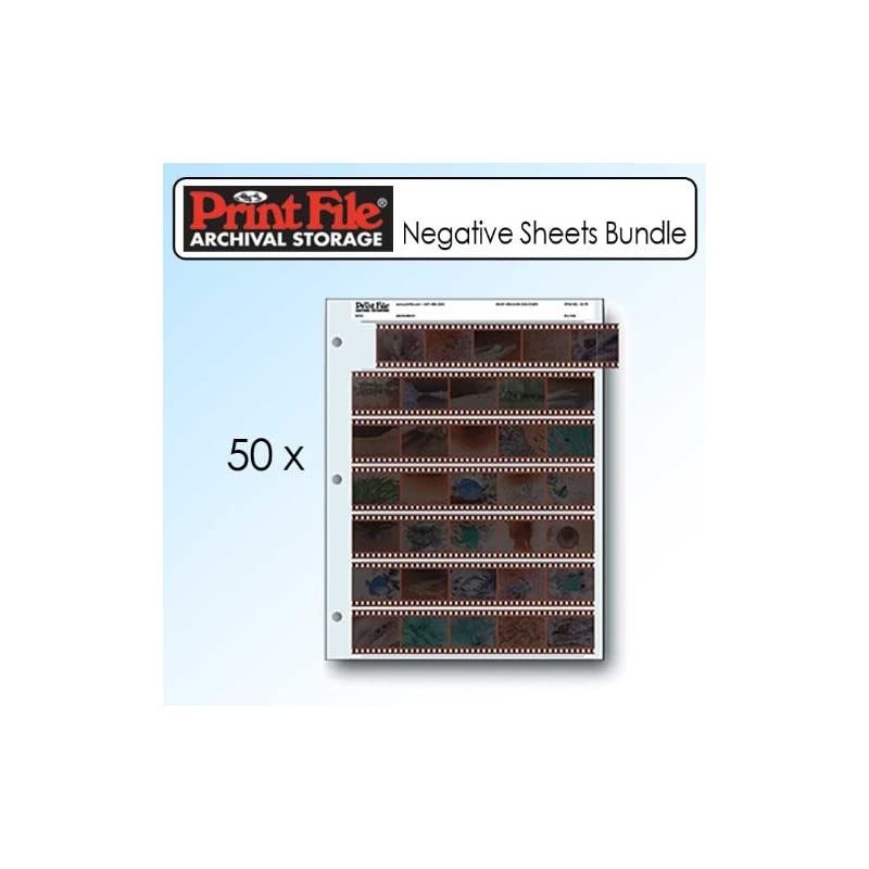 357B25 35mm Film Negative Storage Sheets 7 Strip - 2 Packs of 25