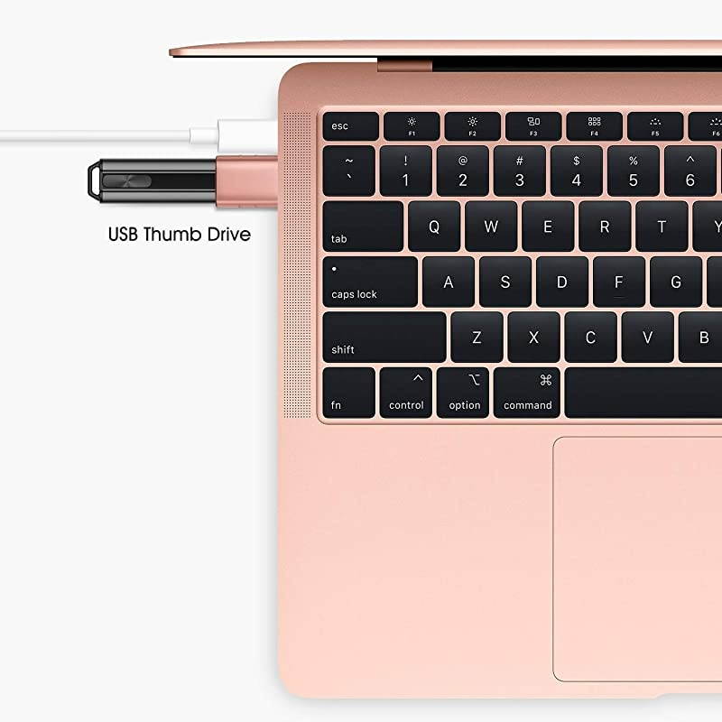 USB C to USB Adapter 2 Pack Thunderbolt 3 to USB 30 Adapter Compatible with MacBook Pro 2019 and Before MacBook Air 20192018 Dell XPS and More Type C Devices Rose Gold