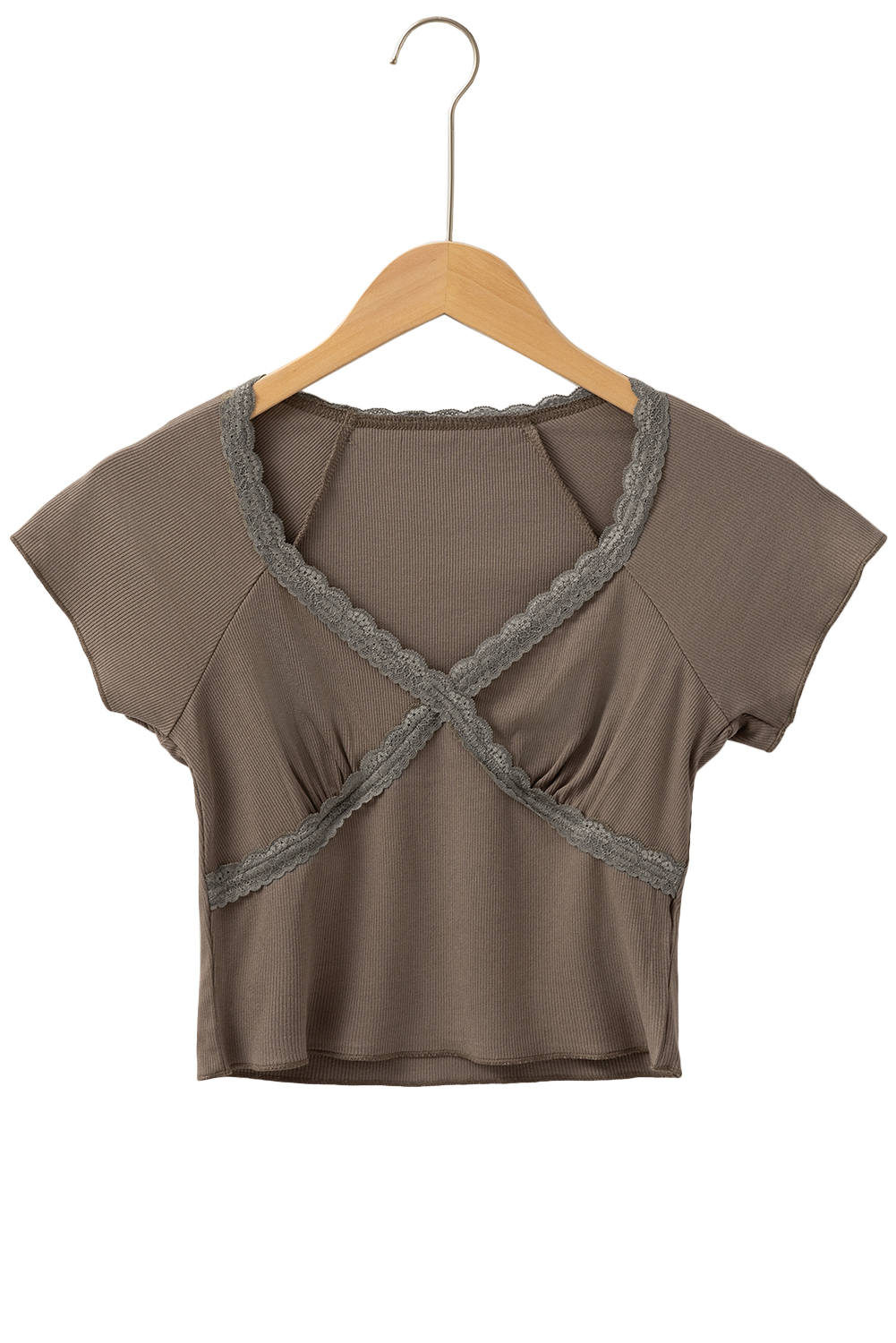 Red Cheetah Print Casual Short Sleeve Crew Neck T Shirt