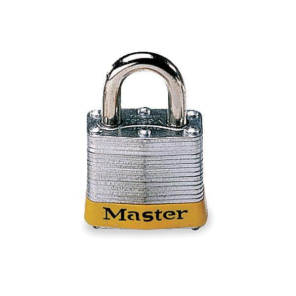 MASTER LOCK 3YLW Lockout Padlock,KD,Yellow,1-1/4"H