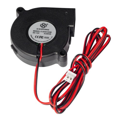 5015 Brushless Cooling Blower Fan DC 12V 0.19A Turbo Small Fan Ultra-Quiet Oil Bearing 6500RPM Size 50 * 50 * 15mm for DIY 3D Printer