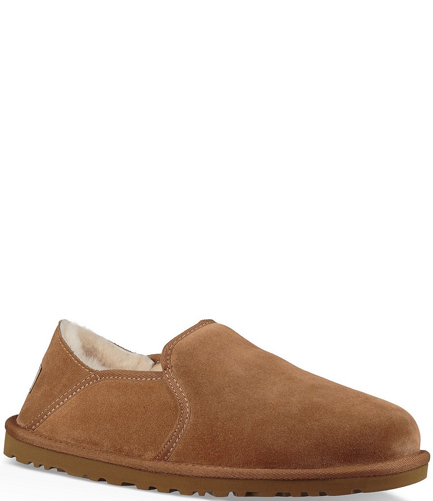 UGG&reg; Men's Scuff Logo Suede Slippers