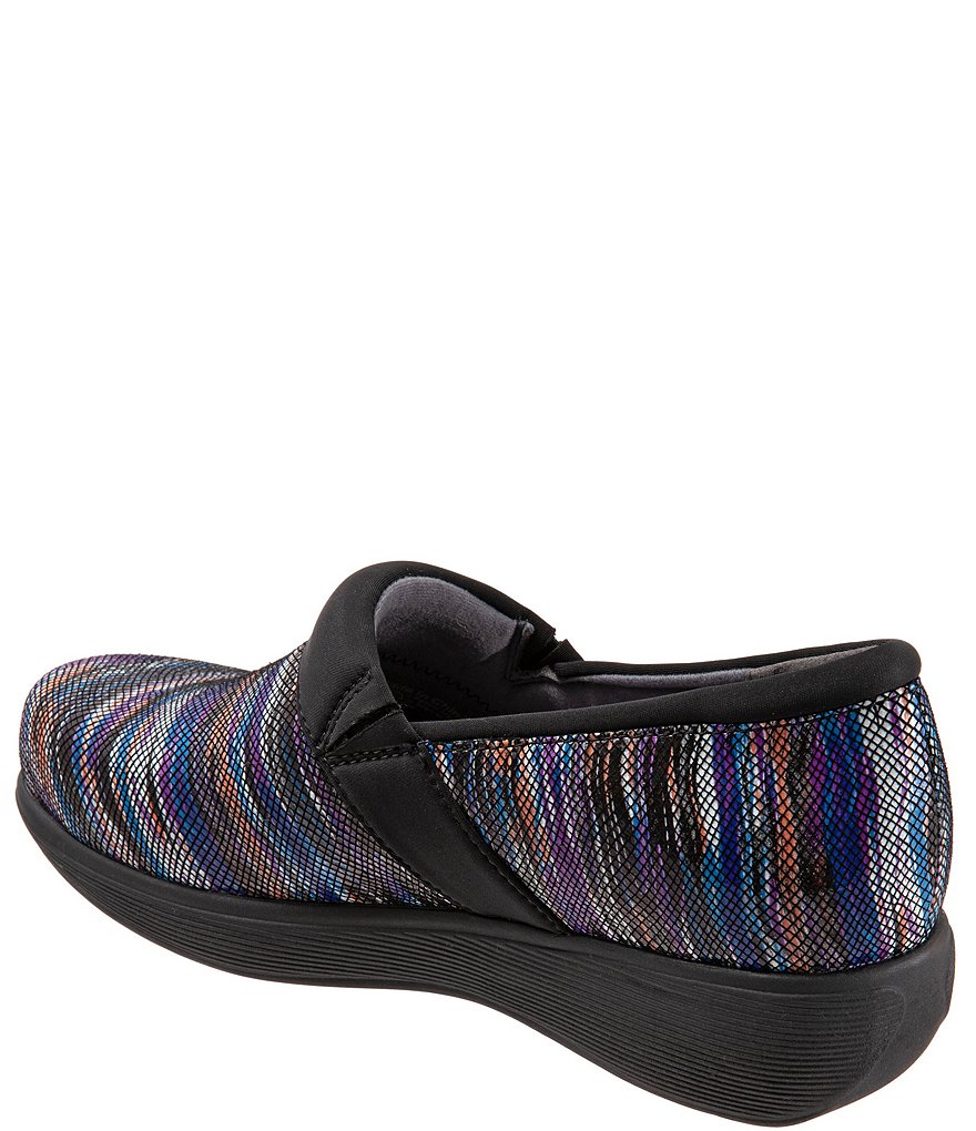 SoftWalk Meredith Sport Multi Weave Print Leather Slip-On Clogs