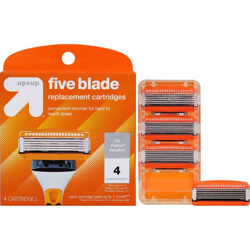 Men's Five Blade FITS Cartridges 4ct - up & up™