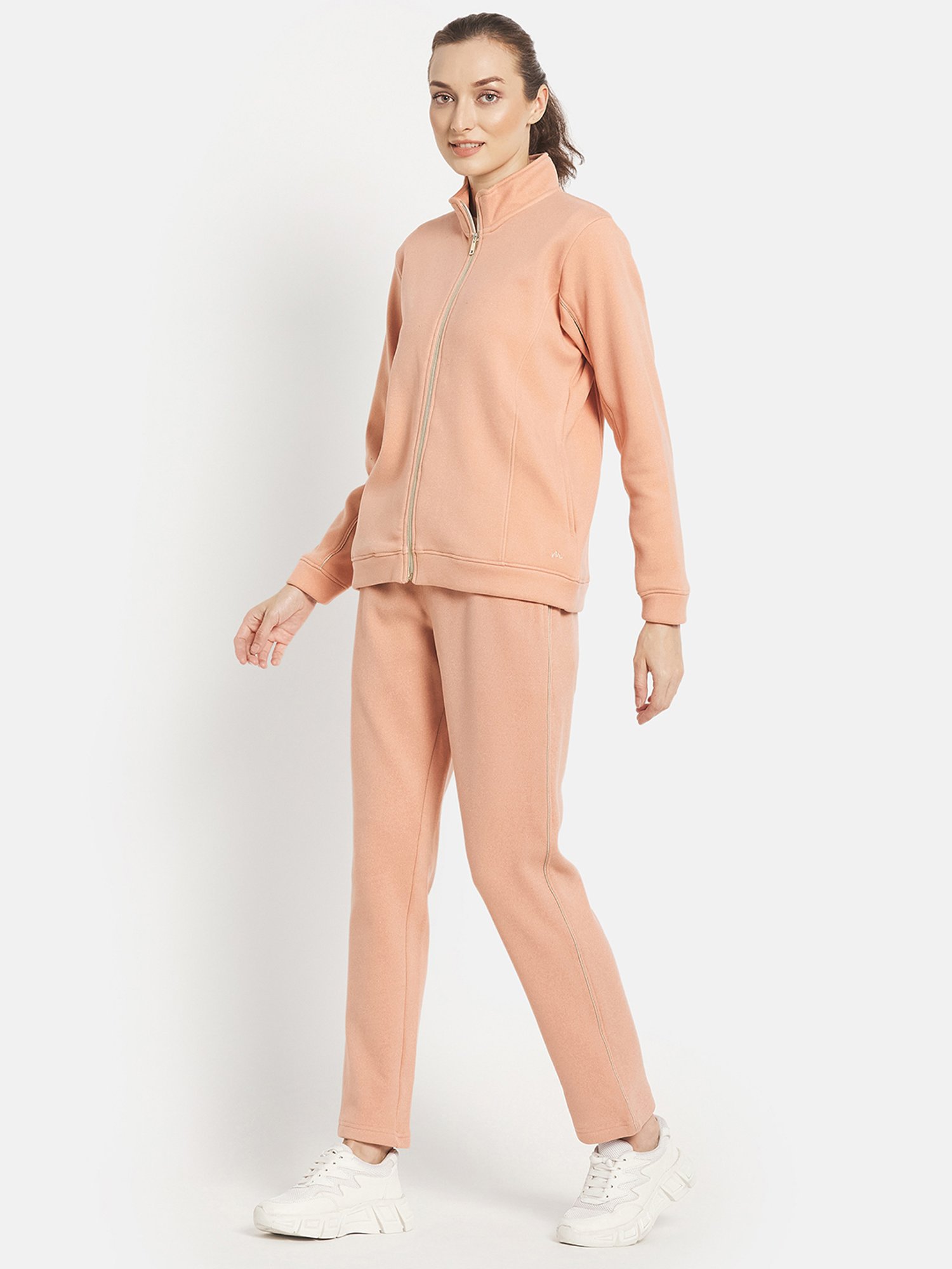 METTLE Peach Regular Fit Track Suit