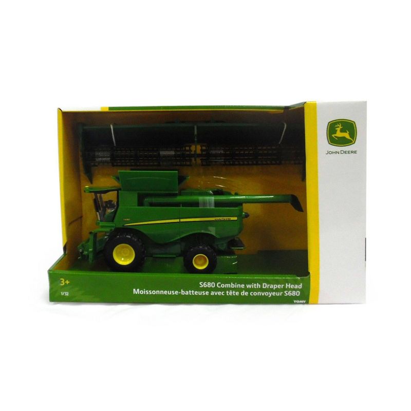 TOMY John Deere 1:32 Scale S680 Combine with Draper Head