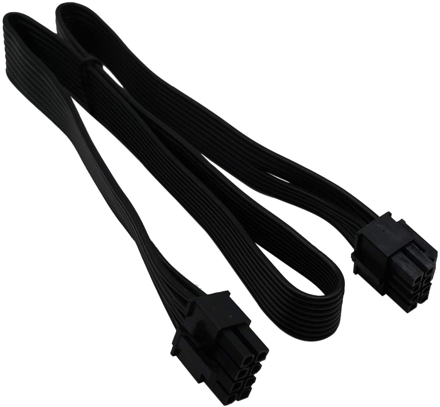 CPU 8 Pin Male to CPU 8 Pin (4+4 Detachable) Male EPS-12V Motherboard Power Adapter Cable for EVGA Modular Power Supply 25-inch(63cm)