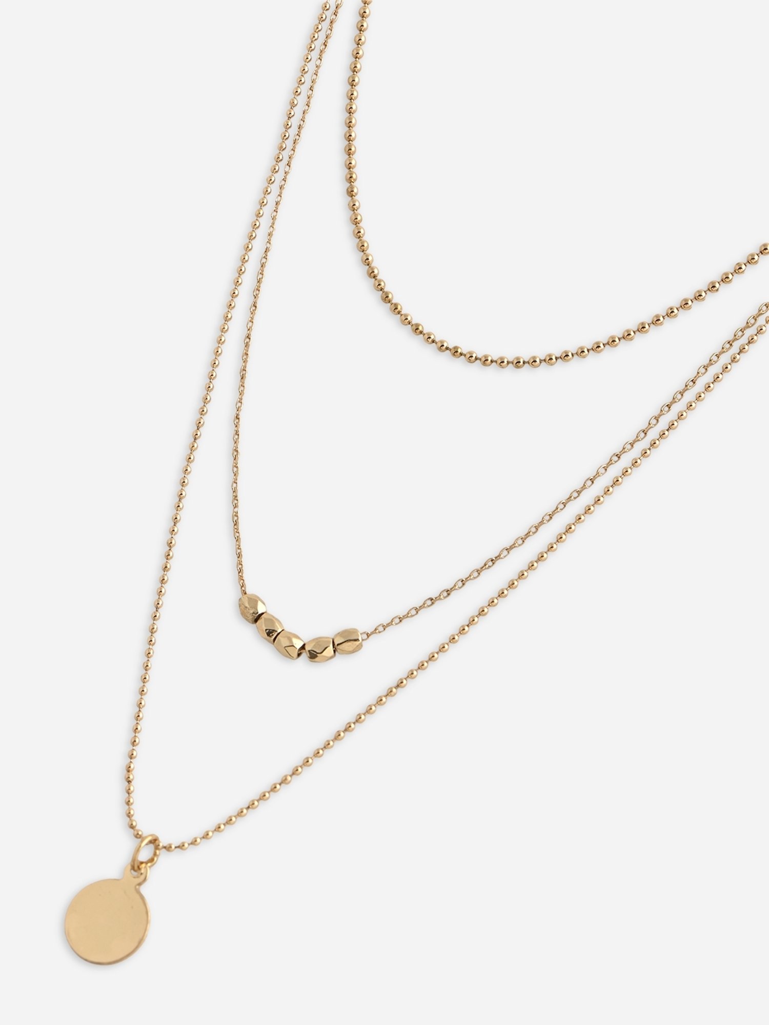 ToniQ Gold Plated Layered Necklace for Women