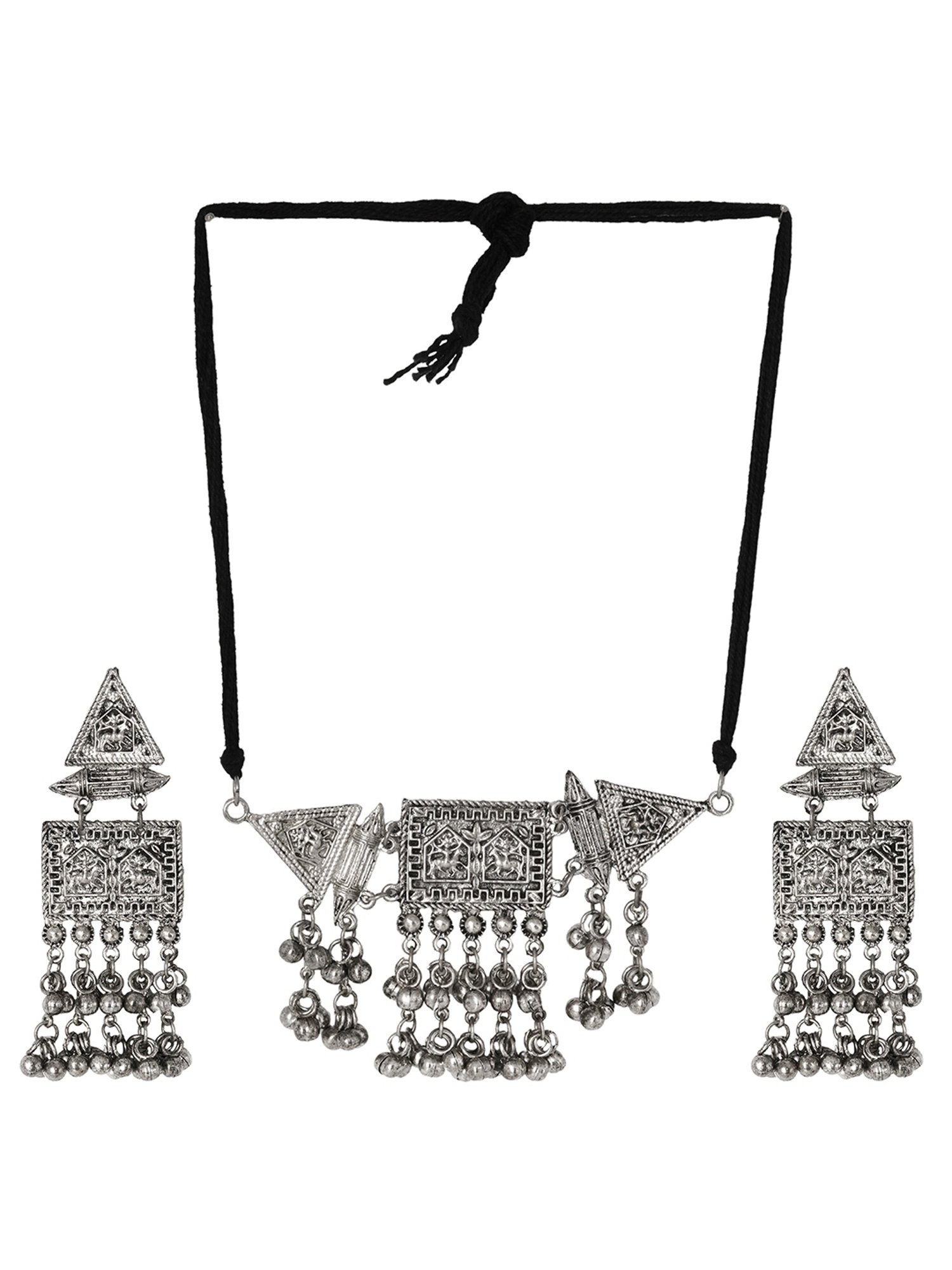 Teejh Ethnic Dhriti Ghungroo Necklace Set for Women