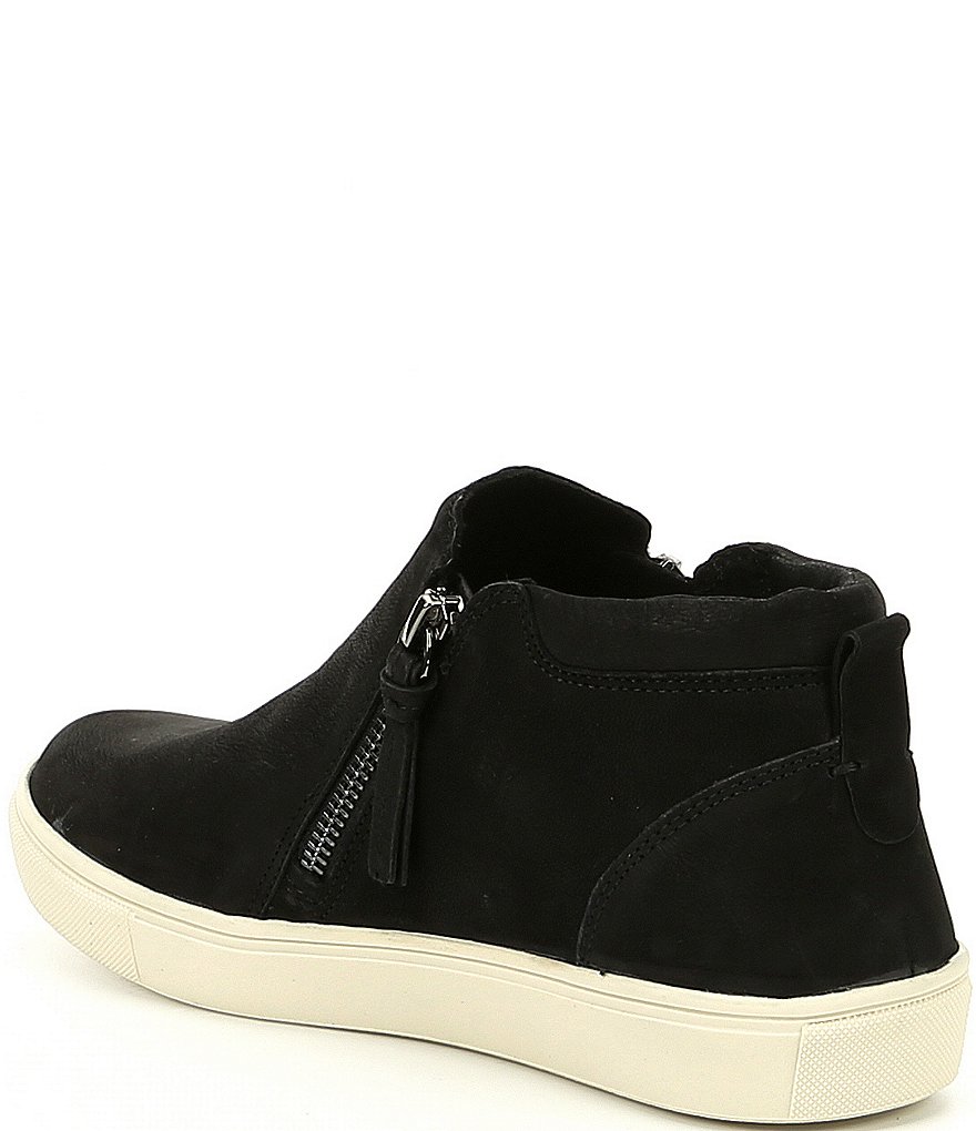 GB Ground-Break Double Zip Leather Sneakers