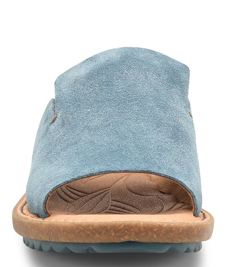 Born Mesilla Suede Leather Slide-On Sandals