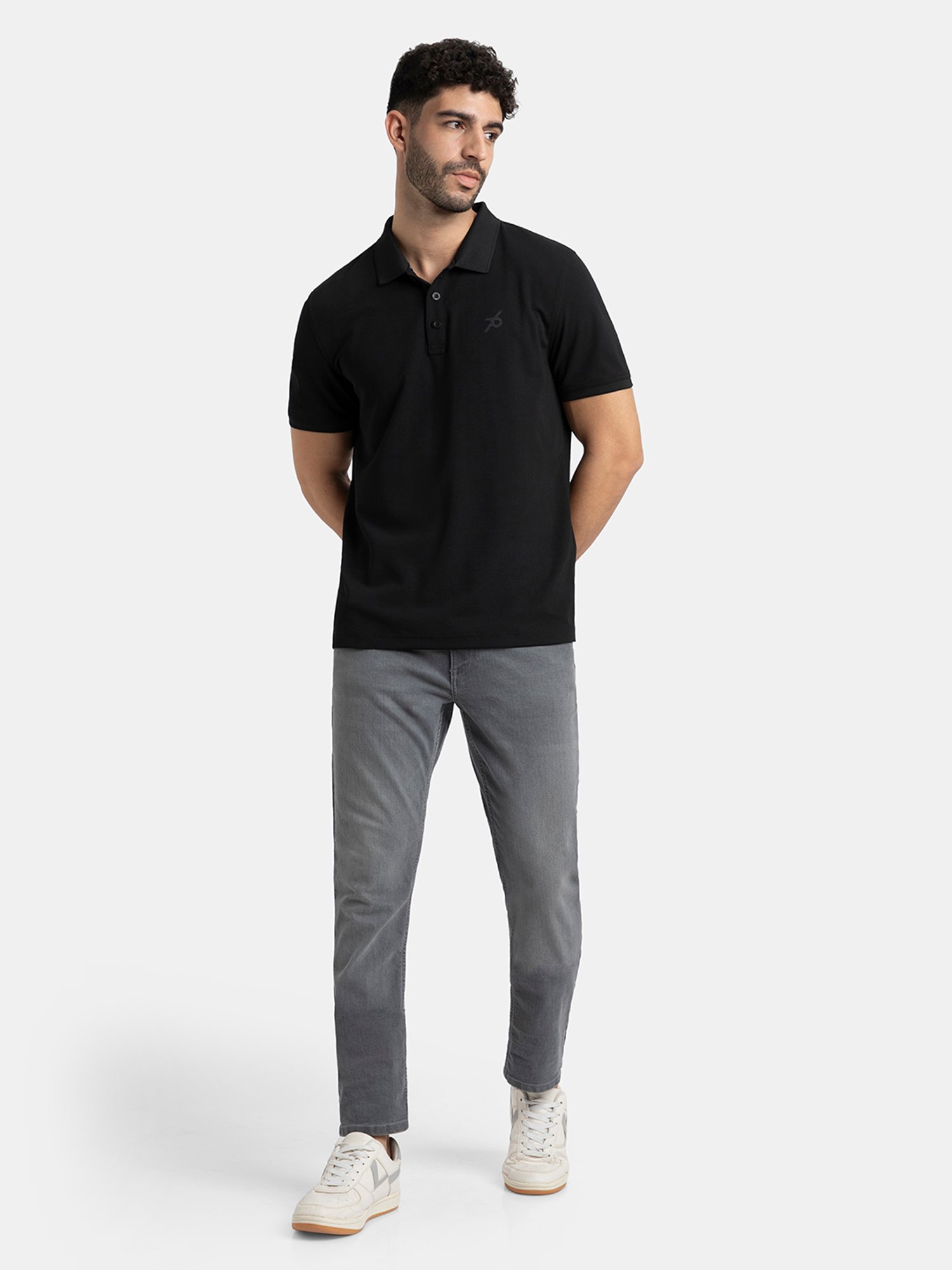 Jockey AM38 Men's Microfiber Solid Half Sleeve Polo T-Shirt with StayDry & StayFresh Technology