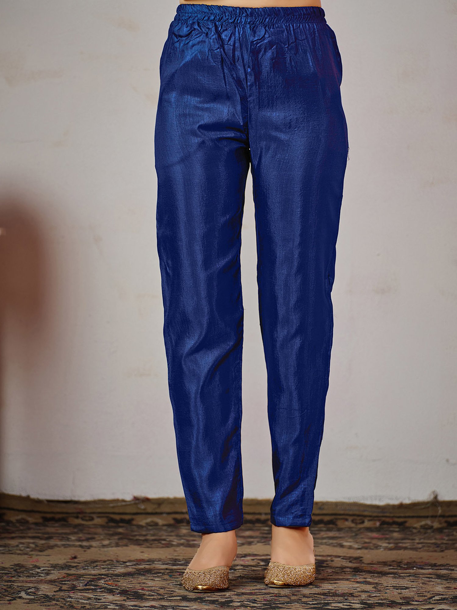 Ishin Blue Embroidered Kurta With Pant & Dupatta