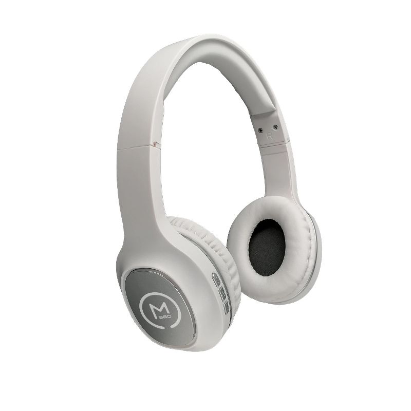 Morpheus 360 HP4500W Wireless Stereo Bluetooth Headphones, White with Silver Accents