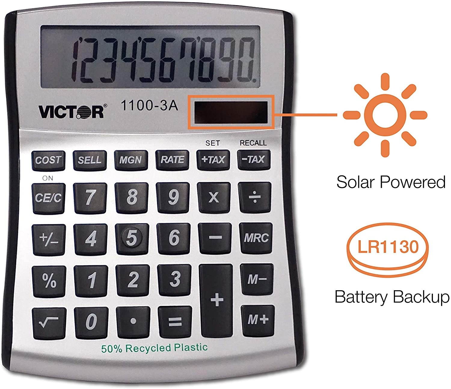 VICTOR VCT1100-3A Victor 1100-3A 8 Digit - Mini Desktop-Anti-Micro