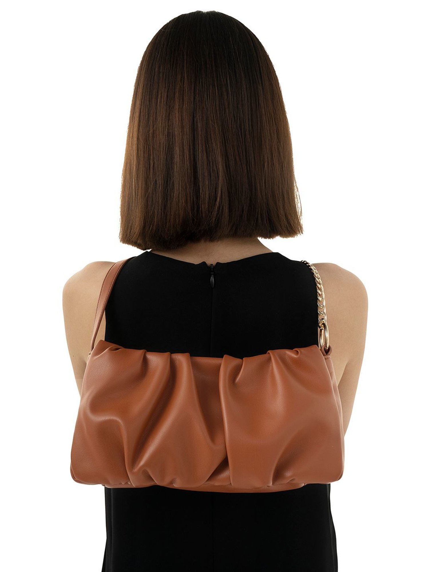 Miraggio Brown Solid Sling Bag
