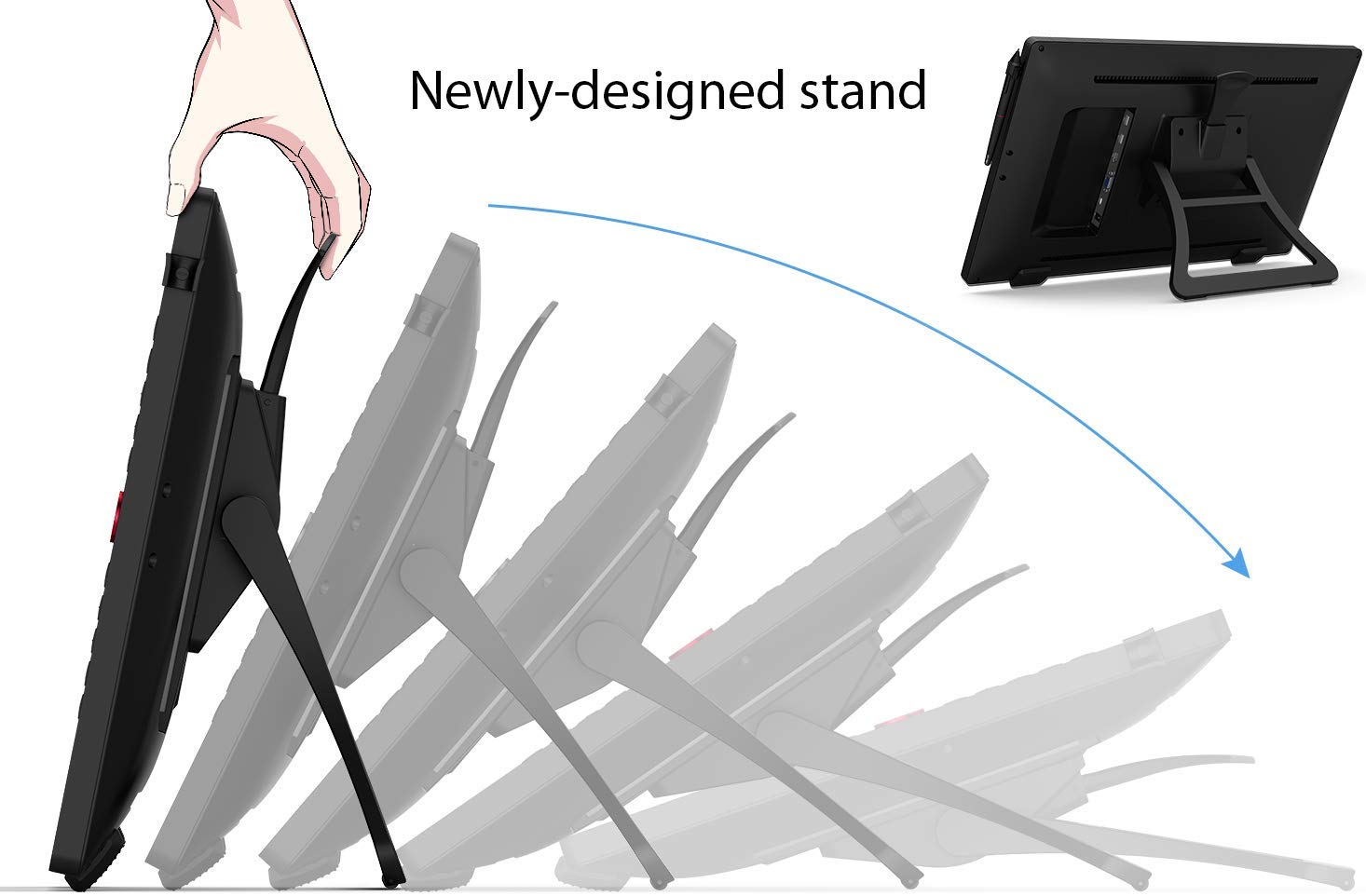 XP-PEN 22R Pro Drawing Monitor 21.5 Inch Pen Display Graphic Monitor IPS Monitor with Two Red Dial Wheels and 20 Express Keys Battery-Free Stylus Tilt Supported 88% NTSC