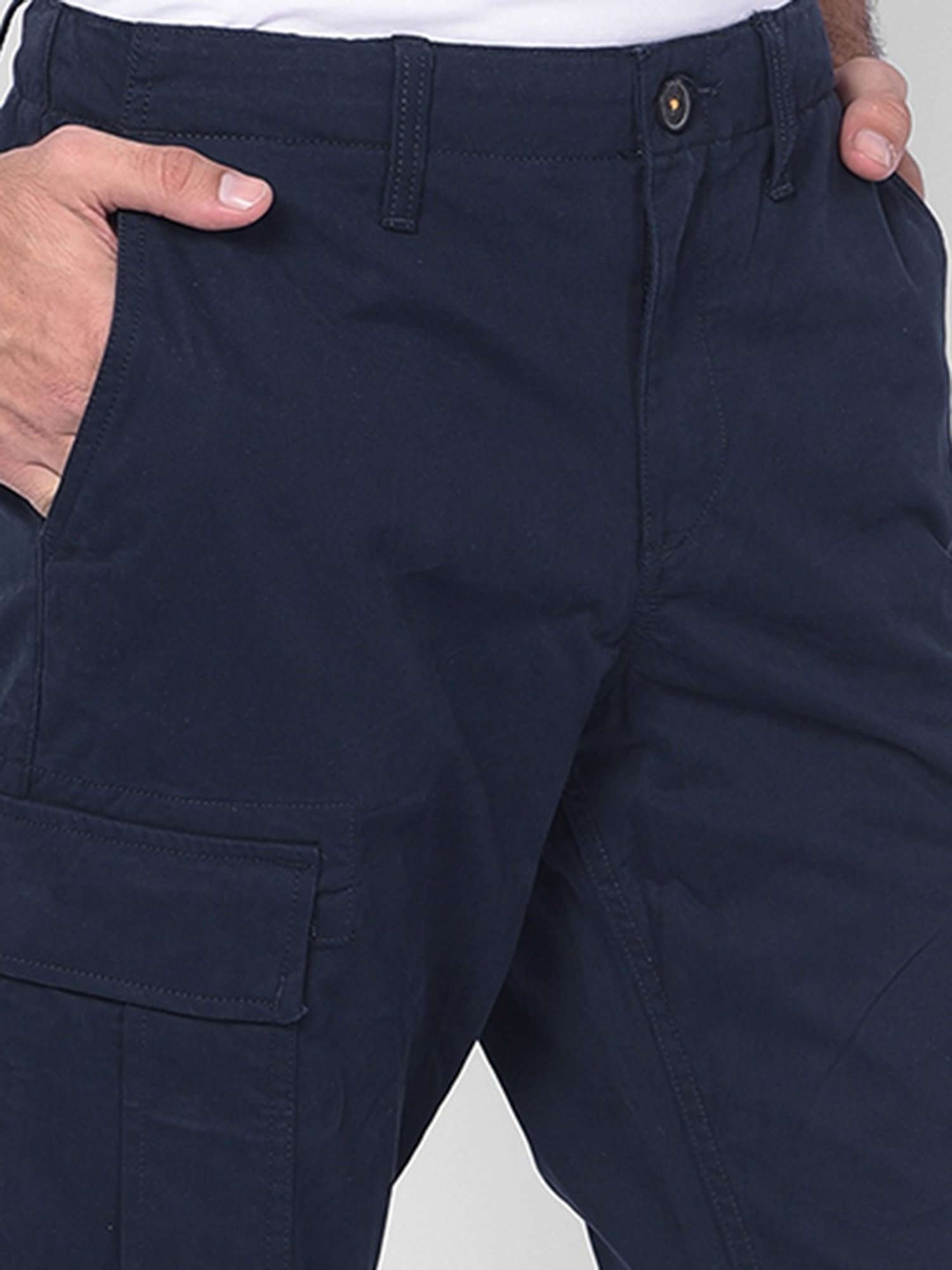 Timberland Navy Regular Fit Cargos
